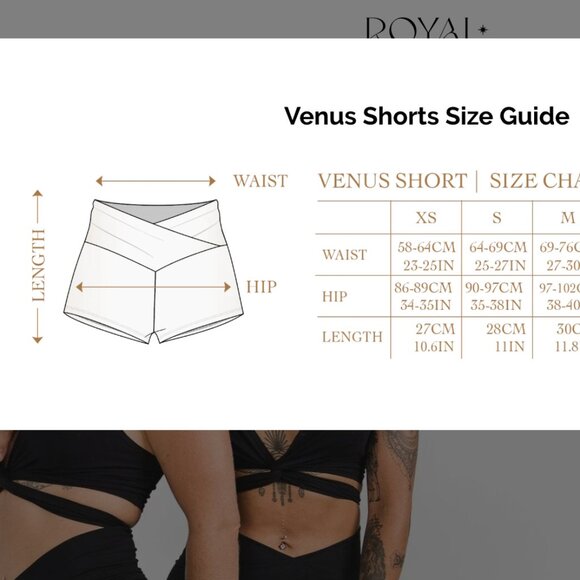 Royal Codes Yoga Shorts, size S - Picture 6 of 6